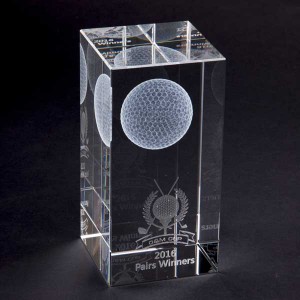 Crystal Cube Golf Award