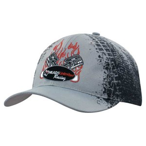 Tyre Print Breathable Poly Twill 6 Panel Baseball Cap