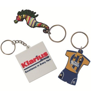 50mm Moulded Soft PVC Key Ring