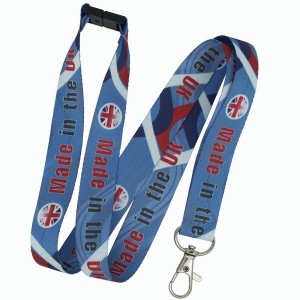 15mm UK Dye Sublimation Lanyard