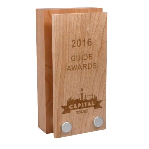 Wood Block Award with Wooden Faceplate