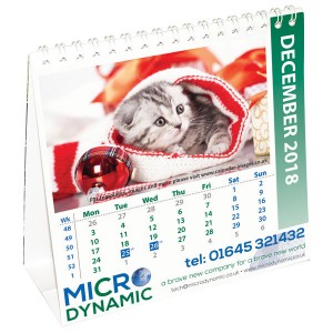 Square Desk Easel Calendar