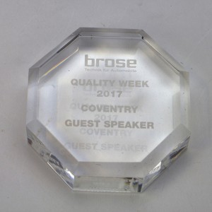 Optical Crystal Octagon Paperweight