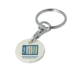 Eco Plastic Trolley Token Key Ring