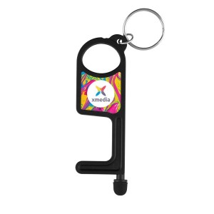 No Touch Hygiene Key Ring - Full Colour
