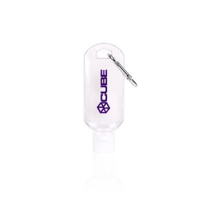 50ml Hand Sanitiser with Carabiner Clip 