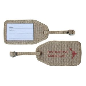 Jute Luggage Tag - Full Colour