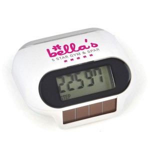 Solar Powered Pedometer - Full Colour