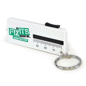 Venus Tyre Gauge Key Ring - Spot Colour