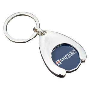 Wishbone Shaped Trolley Token Keyring 