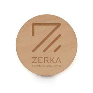 Large Round Wooden Badge
