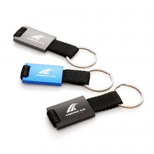 Metal Nylon Strap Keyring  