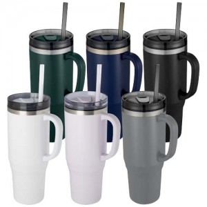 Melbourne 1200 ml RCS certified insulated tumbler with straw
