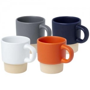 Olympia 130 ml stackable expresso cup with clay bottom