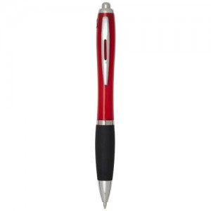 Nash RCS recycled plastic ballpoint pen with coloured barrel and black grip (black ink)