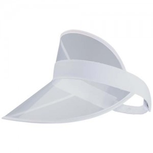 Bright cap with transparent visor 
