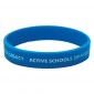 Recessed and Infilled Silicone Wristband