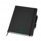 Large Noir Notebook with Curvy Ballpen