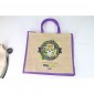 Large Natural Bag with Dyed Gusset - Full Colour