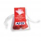 Organza Bag With Milk Chocolate Hearts
