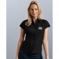 Russell Collection Ladies Short Sleeve Poplin