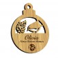 Moso Bamboo Christmas Bauble - Engraved