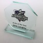 14.5 x 14.5cm Jade Glass Facetted Octagon Award - Full Colour