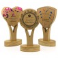 Solid Oak Trophy Award - Full Colour
