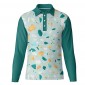 Sublimated Long Sleeve Polo Shirt 
