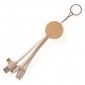 USB-C  Round Bamboo And Wheat Straw Charger