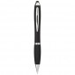 Nash coloured stylus ballpoint pen with black grip (blue ink)
