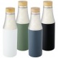 Hulan 540 ml copper vacuum insulated stainless steel bottle with bamboo lid