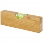 Flush bamboo spirit level with bottle opener