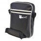 PU Retro Style Zipped Messenger Bag