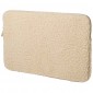 Bear 13" GRS recycled sherpa laptop sleeve 2L