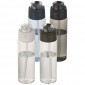 Theron 700 ml RCS recycled plastic water bottle with dual function lid and flip straw