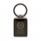 Rectangular Gun Metal Keyring