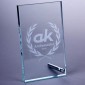 140 x 85mm Jade Glass Rectangle