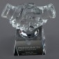 Optical Crystal Handshake Award