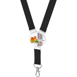 Elliptical Shape Snap Lanyard - Full Colour
