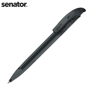 senator Challenger Clear Plastic Ballpen with Soft Grip