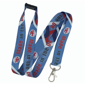 20mm UK Dye Sublimation Lanyard