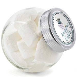 Small Glass Jar of Marshmallows