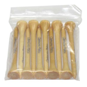 70mm Wooden Golf Tees - Bags of 10