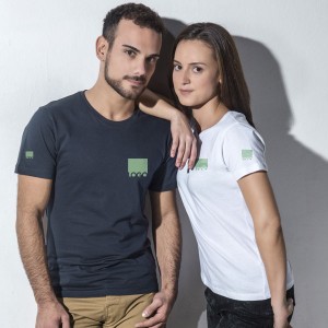 Nakedshirt Womens Fitted Crew Neck Tee 