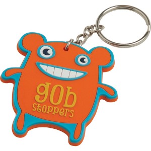 40mm Bespoke Moulded Soft PVC Key Ring  