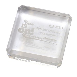 Crystal Square Paperweight
