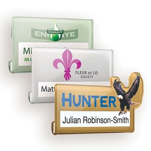Acrylic Name Window Badge -Full Colour