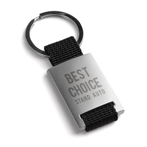 Web Strap Metal Key Ring