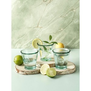 Recycled 3 Piece Glass Cup Set 300ml